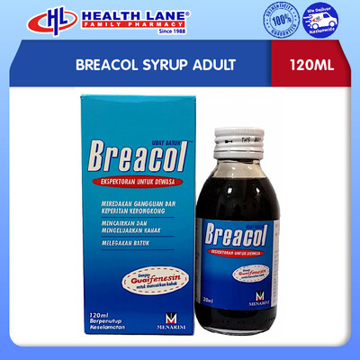 BREACOL SYRUP ADULT 120ML